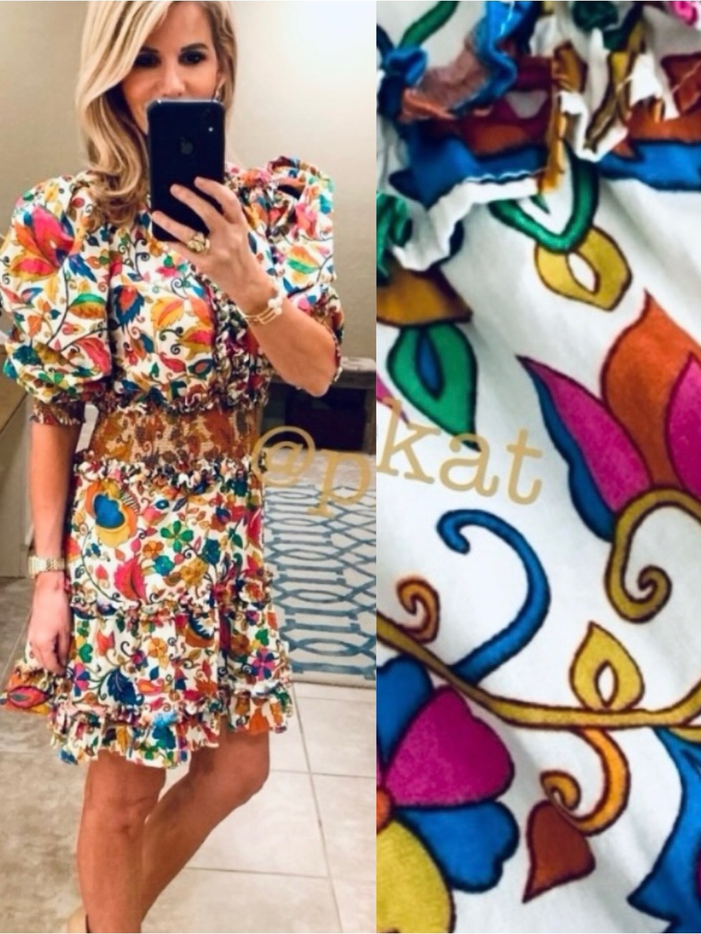House of Harlow Floral Ruffle Mini Dress - Picture 1 of 12